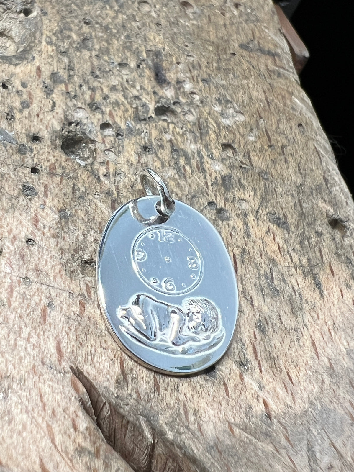 925 Sterling Silber Doppeltanhänger Geburtsmoment | Gravur | unisex