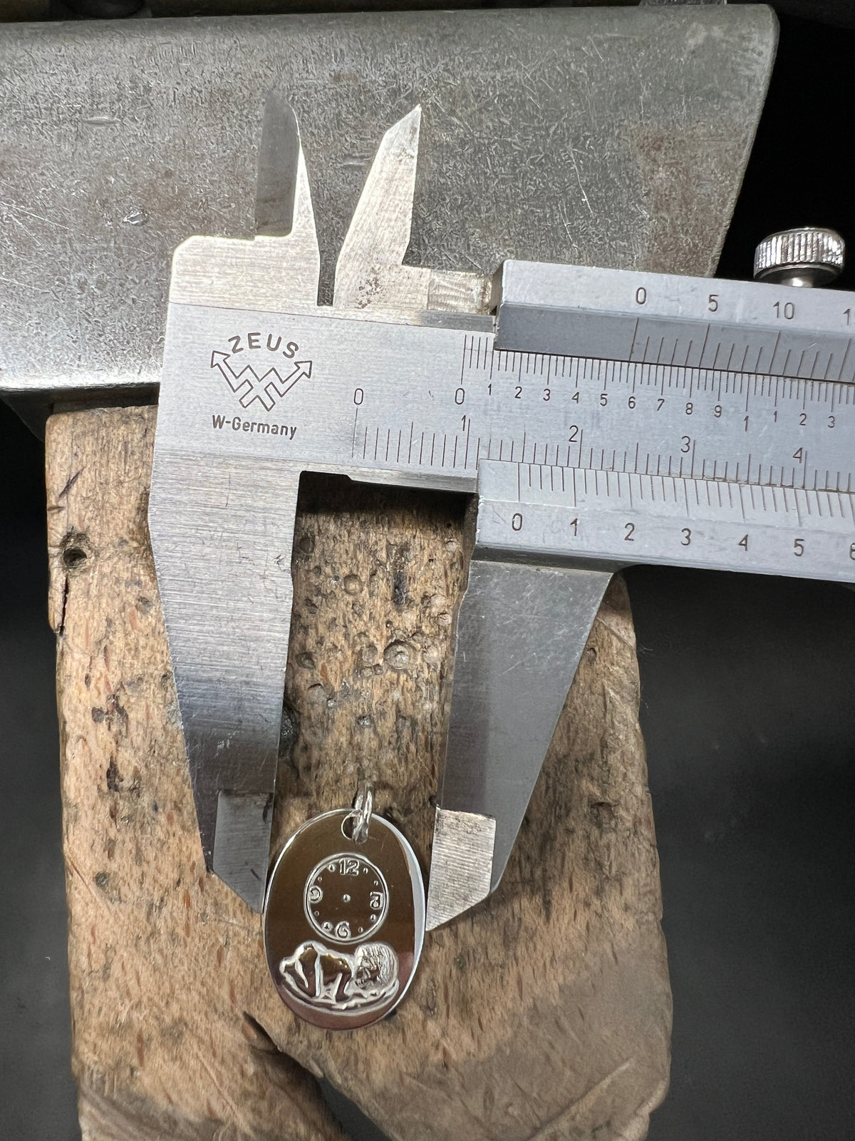 925 Sterling Silber Doppeltanhänger Geburtsmoment | Gravur | unisex