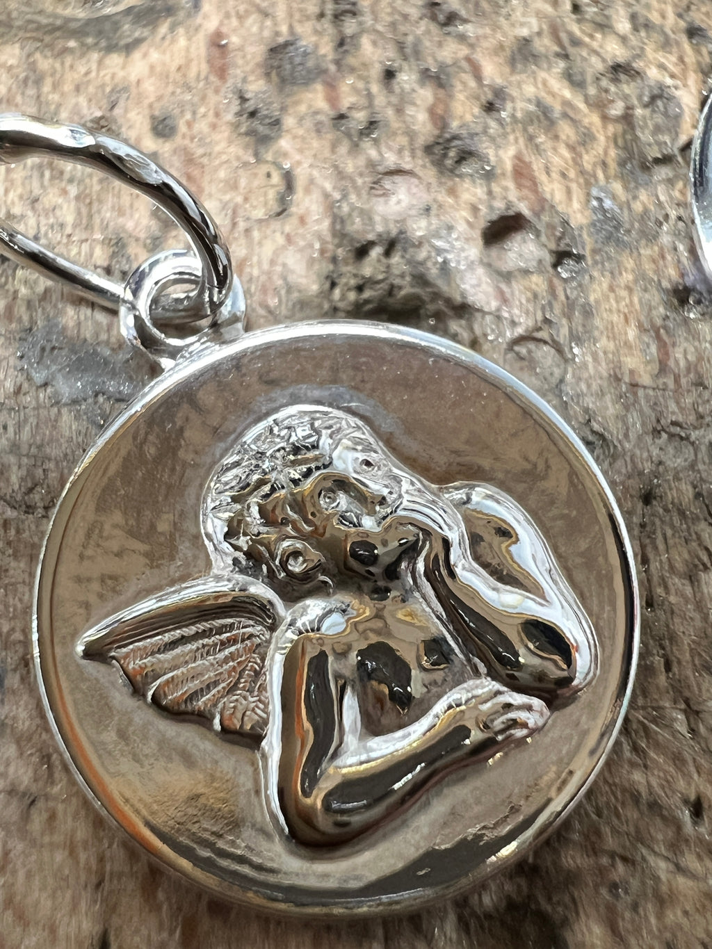 925 Sterling Silber Doppeltanhänger Schutzengel | Gravur | unisex