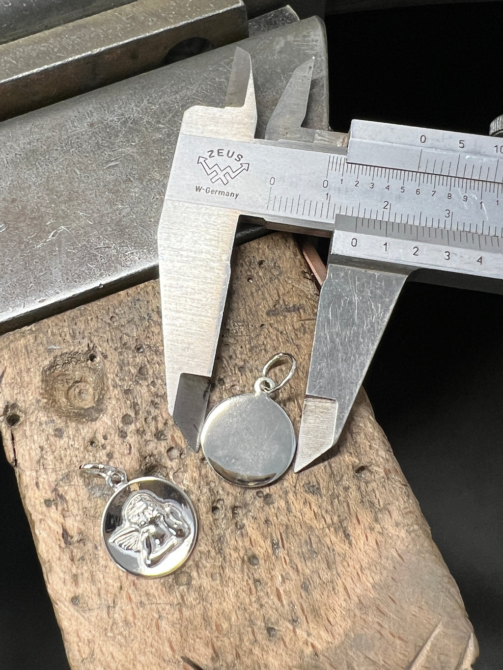 925 Sterling Silber Doppeltanhänger Schutzengel | Gravur | unisex