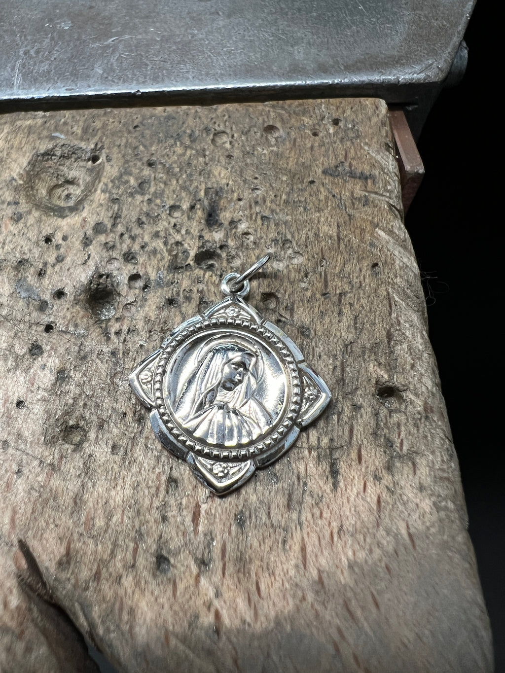 925 Sterling Silber Doppeltanhänger Mariamoment | Gravur | unisex