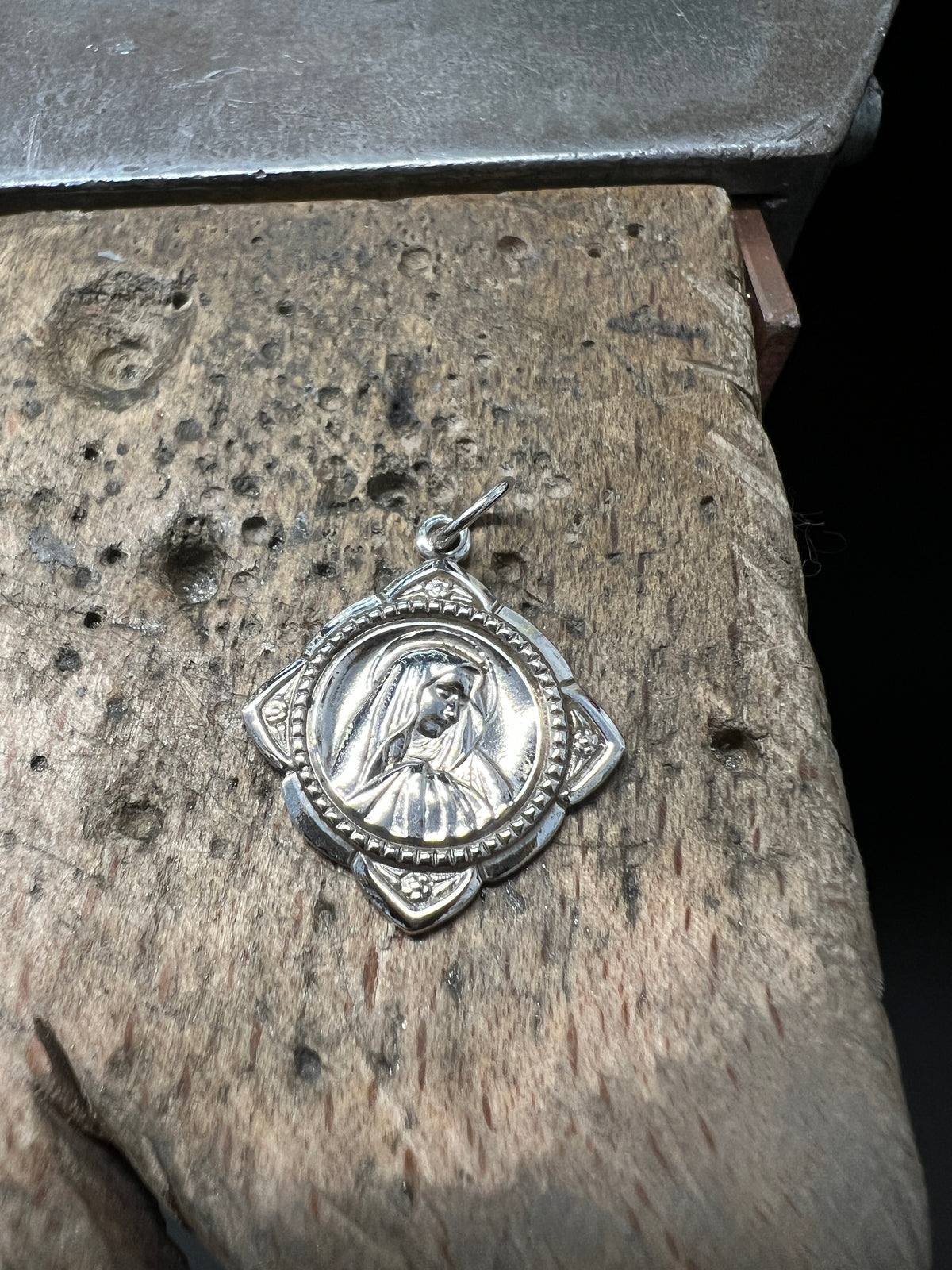 925 Sterling Silber Doppeltanhänger Mariamoment | Gravur | unisex
