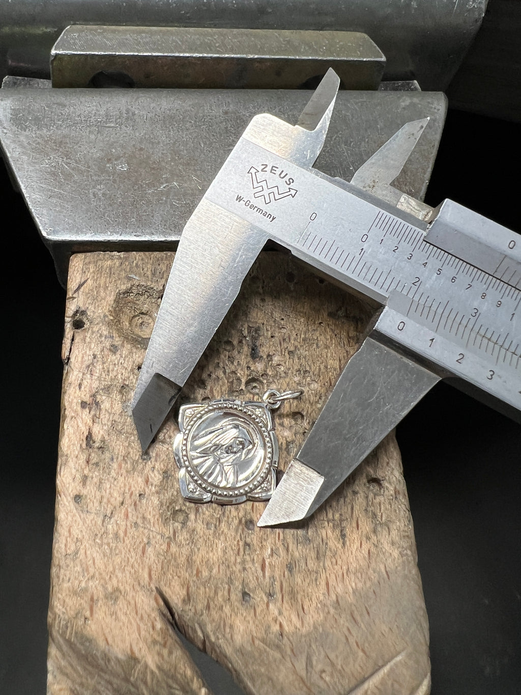 925 Sterling Silber Doppeltanhänger Mariamoment | Gravur | unisex