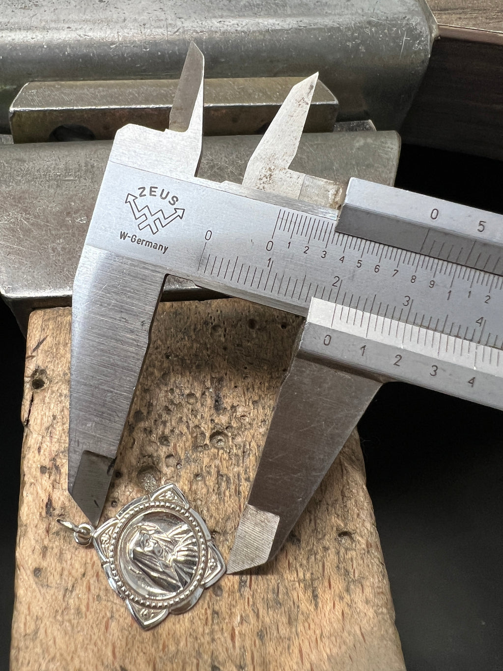 925 Sterling Silber Doppeltanhänger Mariamoment | Gravur | unisex