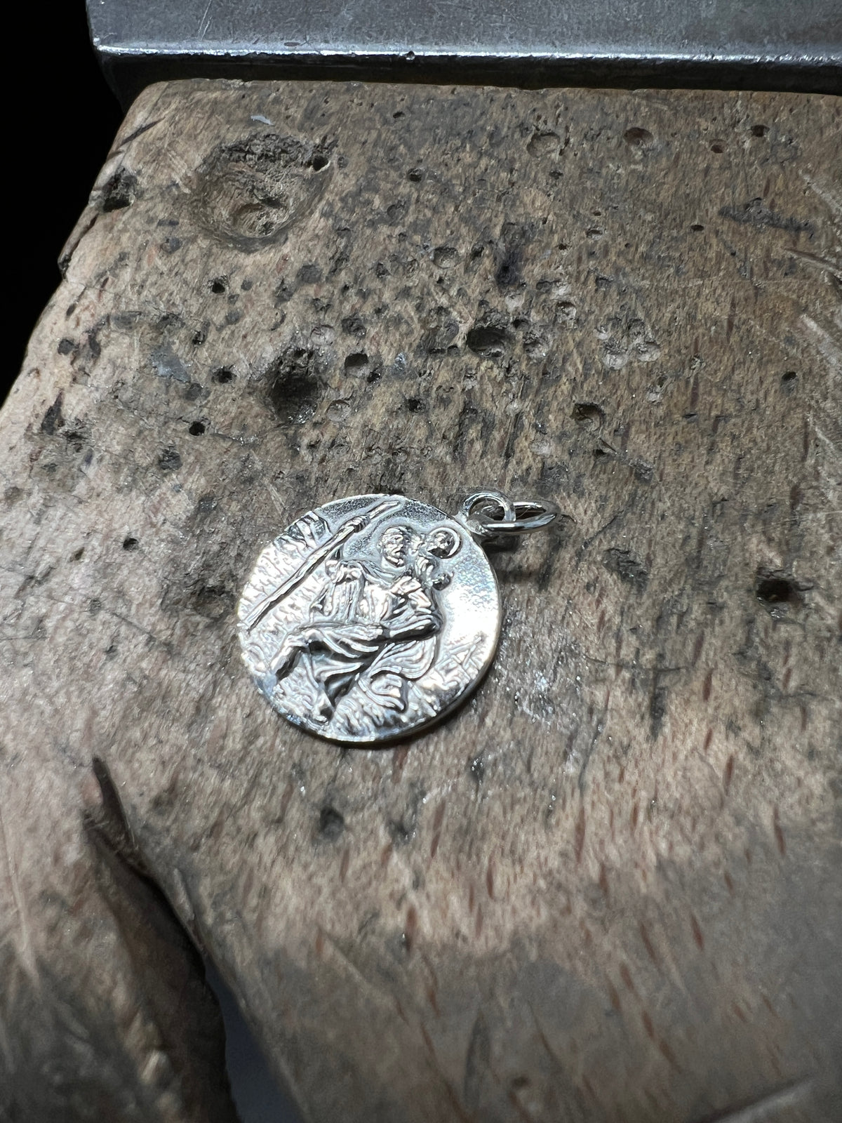925 Sterling Silber Doppeltanhänger Schutzpatron | Gravur | unisex