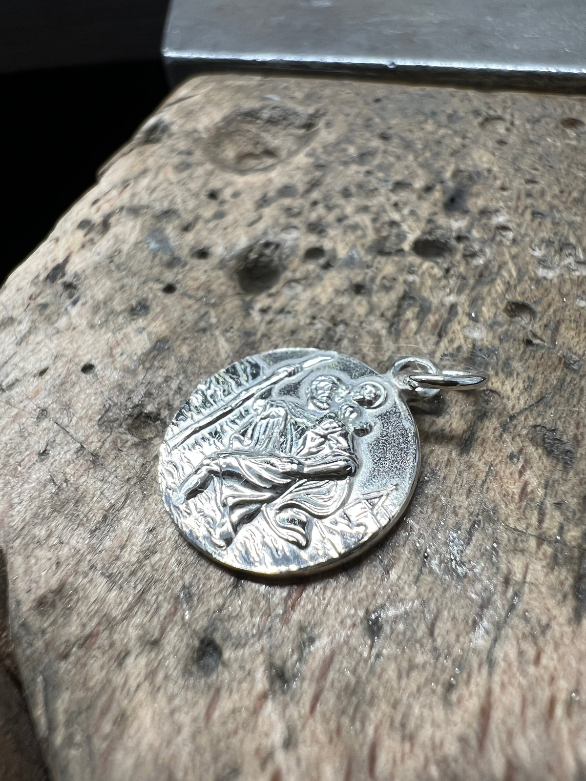 925 Sterling Silber Doppeltanhänger Schutzpatron | Gravur | unisex