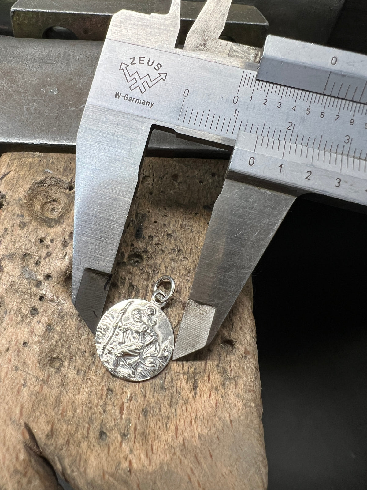 925 Sterling Silber Doppeltanhänger Schutzpatron | Gravur | unisex