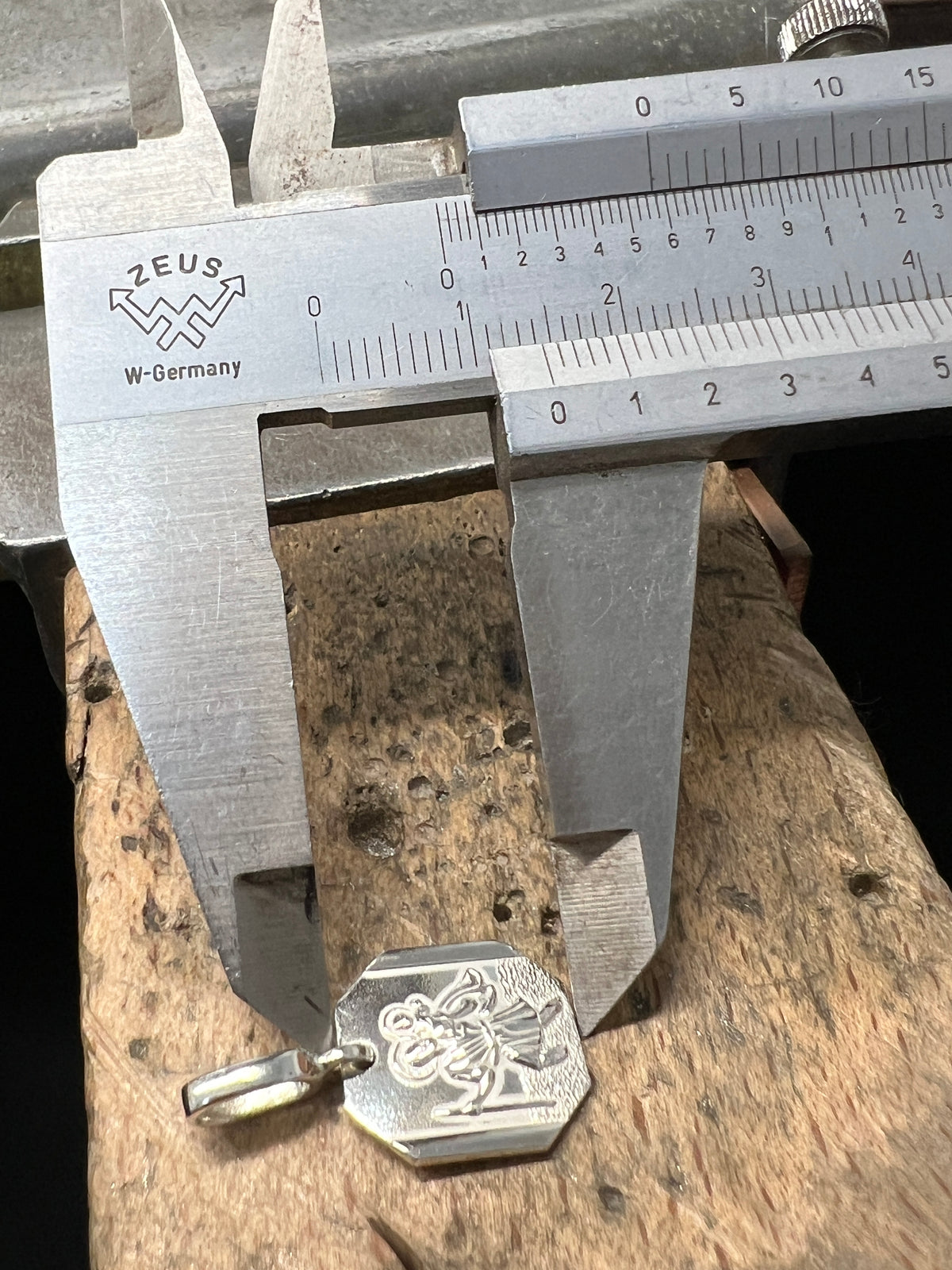 925 Sterling Silber Doppeltanhänger Schutzpatron | Gravur | unisex