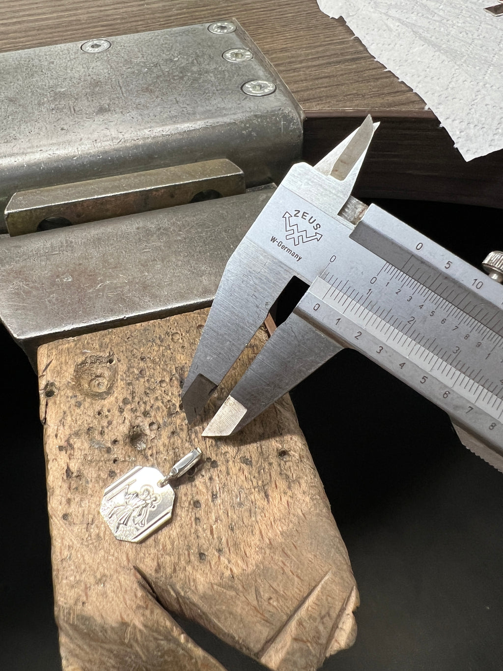 925 Sterling Silber Doppeltanhänger Schutzpatron | Gravur | unisex