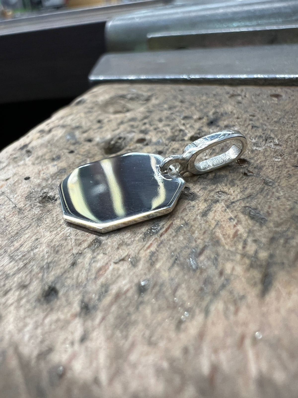 925 Sterling Silber Doppeltanhänger Schutzpatron | Gravur | unisex
