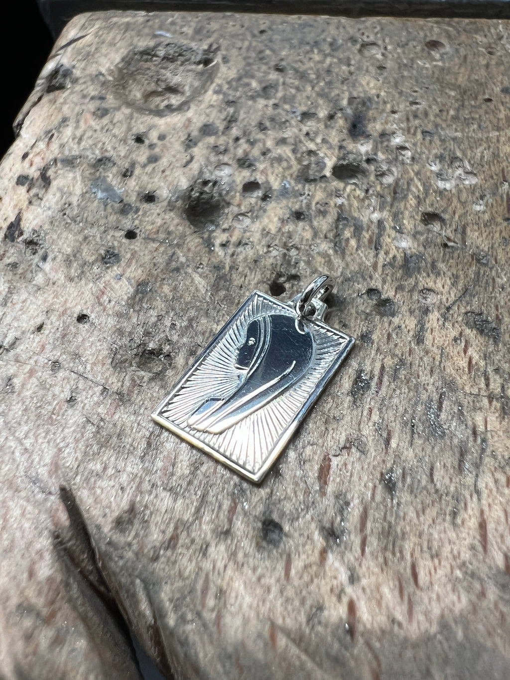 925 Sterling Silber Doppeltanhänger Madonna | Gravur | unisex