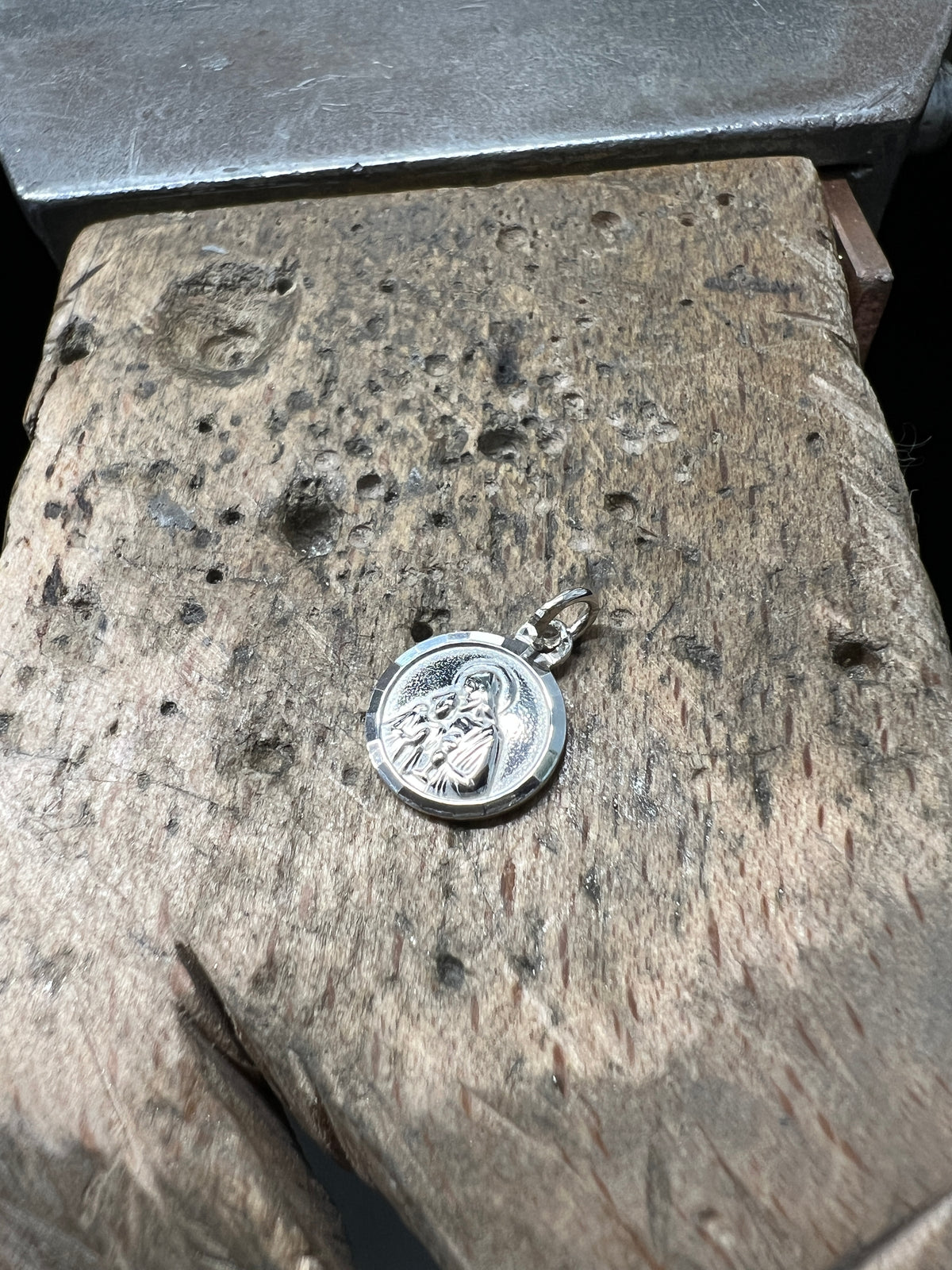 925 Sterling Silber Doppeltanhänger „Kommunionsmoment“ | Gravur