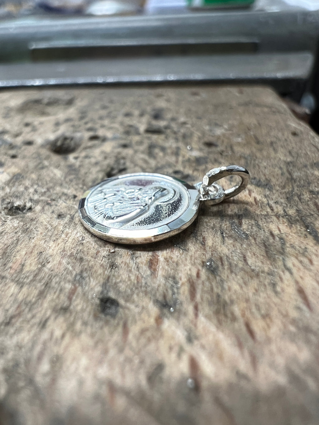 925 Sterling Silber Doppeltanhänger „Kommunionsmoment“ | Gravur