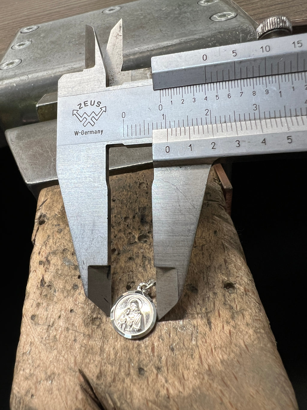 925 Sterling Silber Doppeltanhänger „Kommunionsmoment“ | Gravur