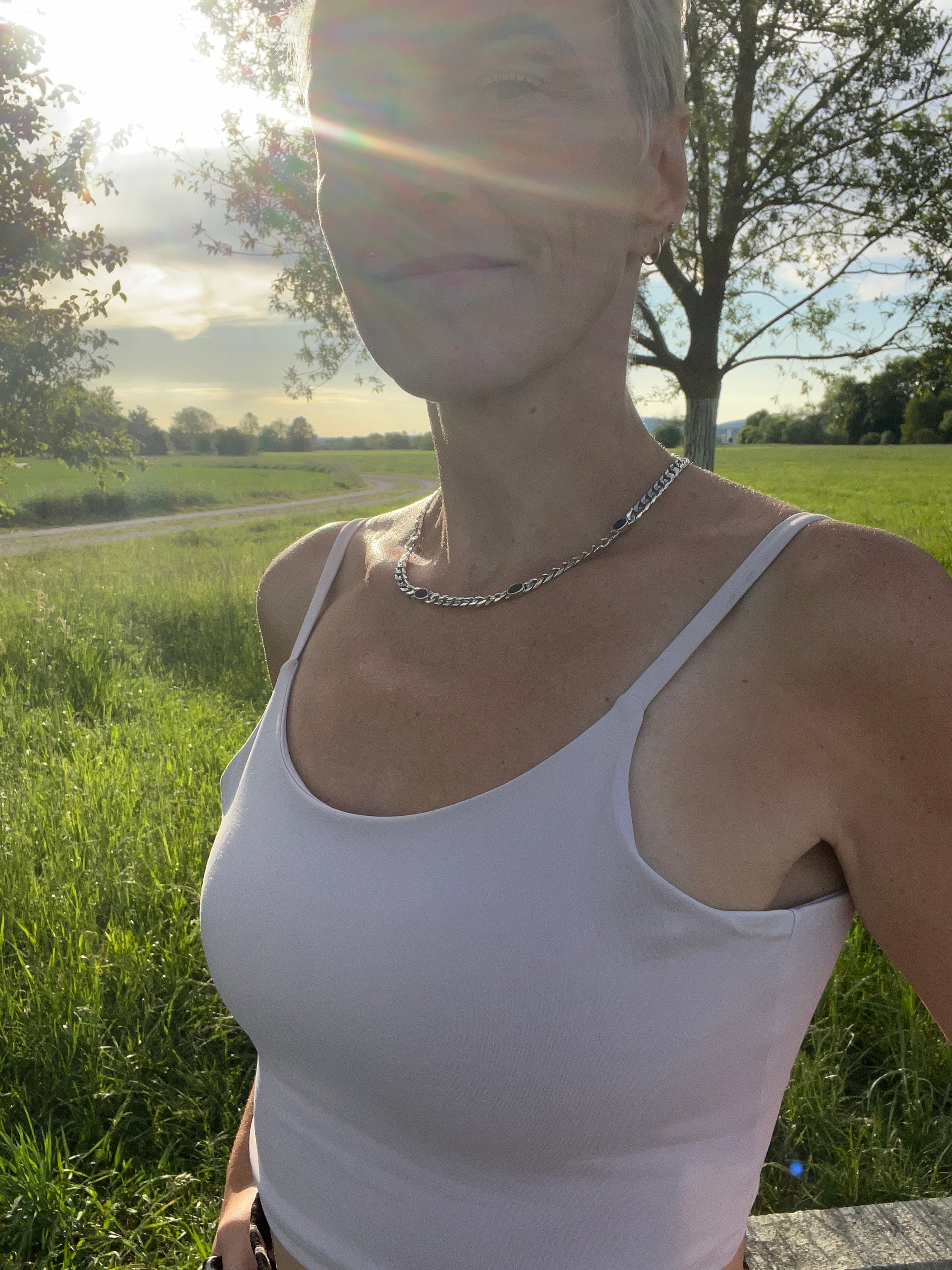 Collier "Sternennacht" · 925 Sterling Silber · Lapislazuli · Unikat