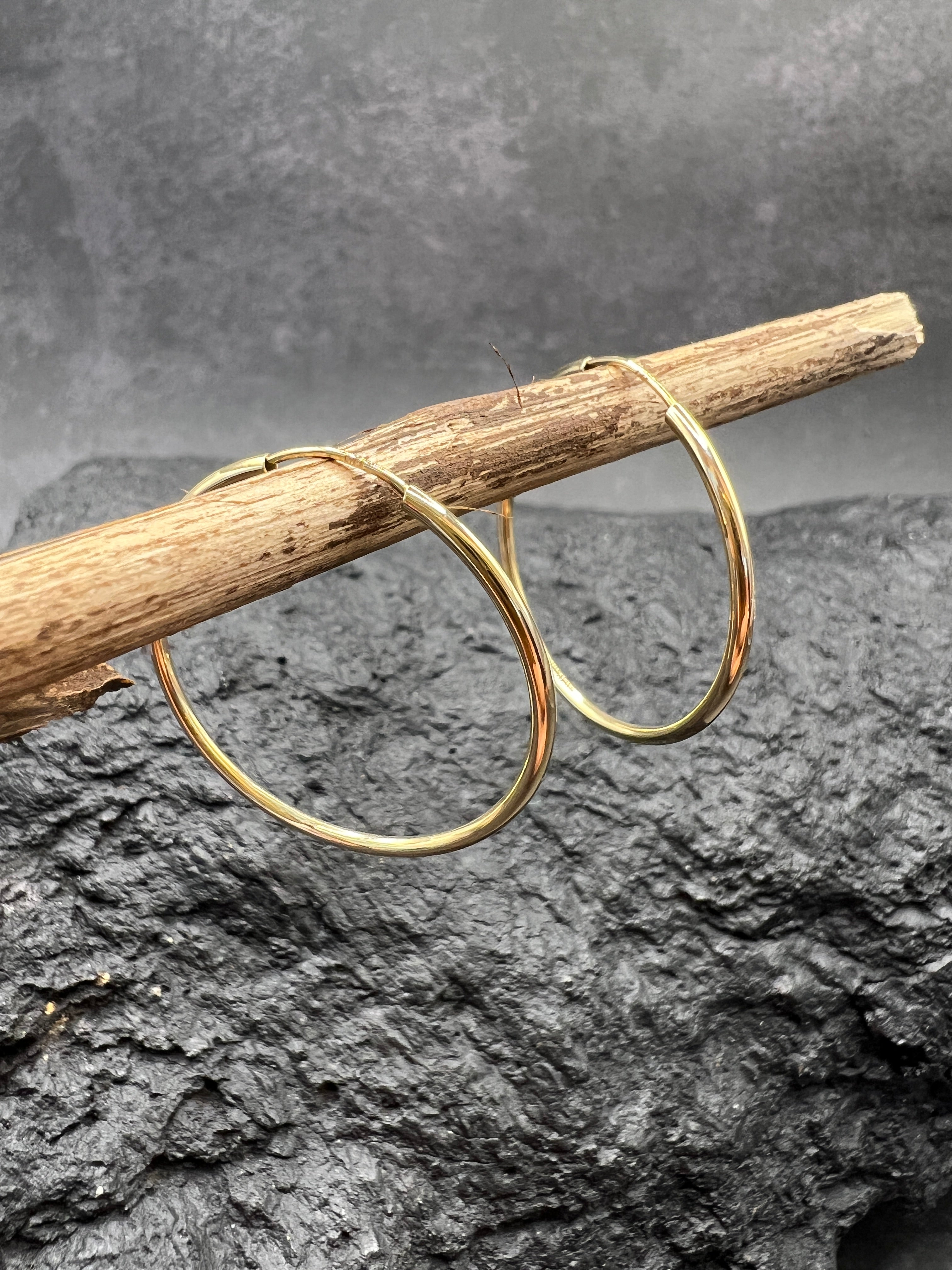 Ohrringe "Creolen Klassik" · 585 Gold · Gelbgold · unisex