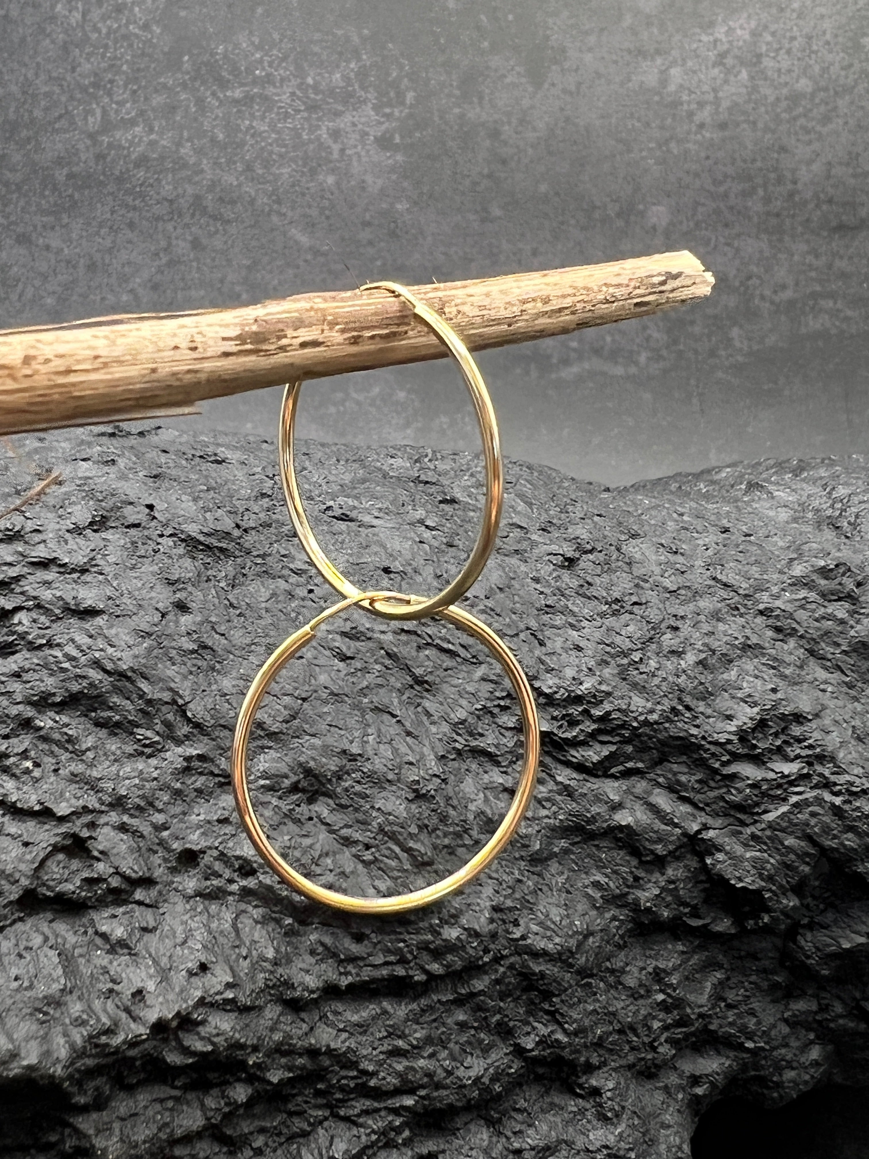 Ohrringe "Creolen Klassik" · 585 Gold · Gelbgold · unisex