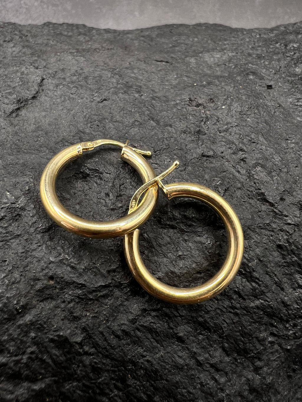 Ohrringe "Creolen Klassik" · 585 Gold · Gelbgold · Glanz