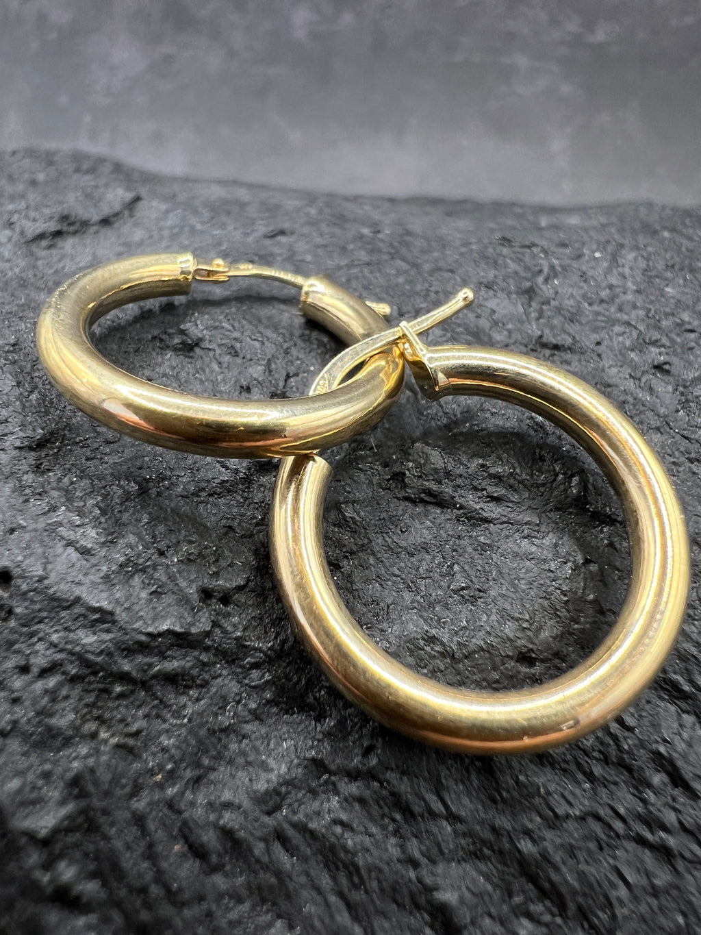 Ohrringe "Creolen Klassik" · 585 Gold · Gelbgold · Glanz