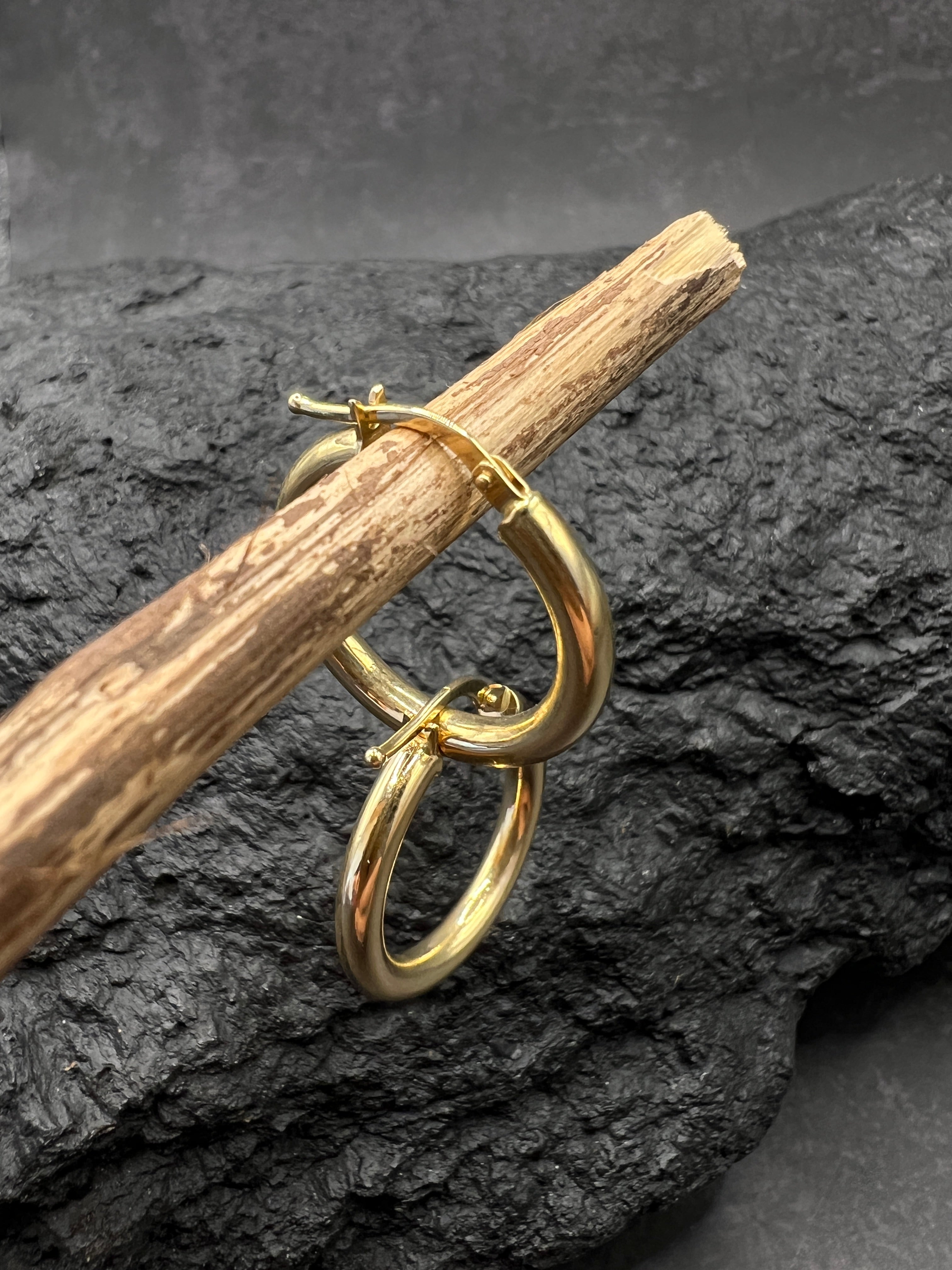 Ohrringe "Creolen Klassik" · 585 Gold · Gelbgold · Glanz