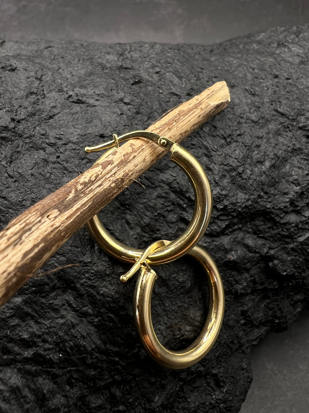 Ohrringe "Creolen Klassik" · 585 Gold · Gelbgold · Glanz