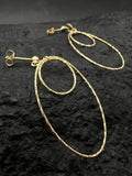 Ohrringe "Creolen verspielt" · 585 Gold · Gelbgold · Doppelkreis Design