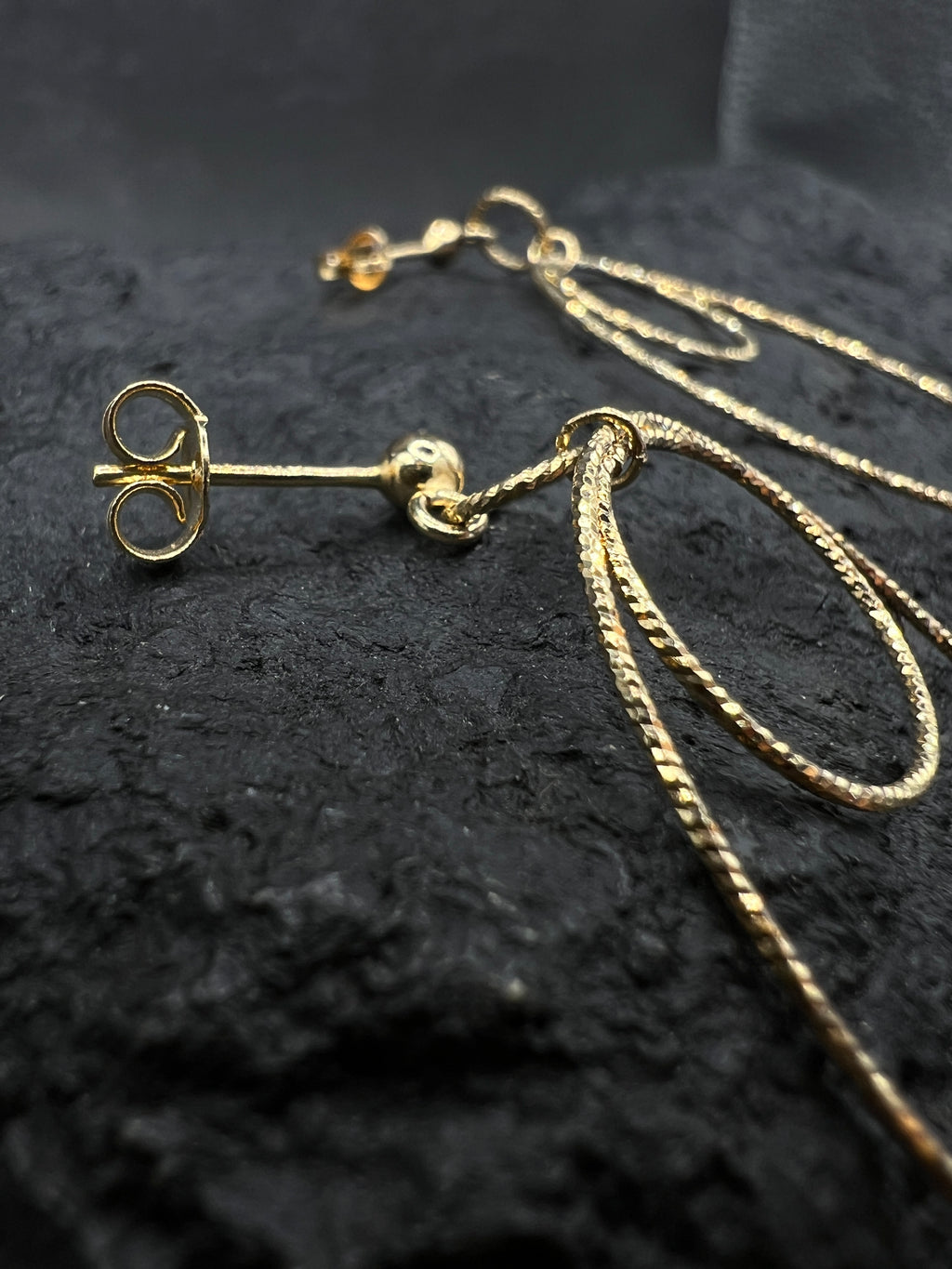 Ohrringe "Creolen verspielt" · 585 Gold · Gelbgold · Doppelkreis Design
