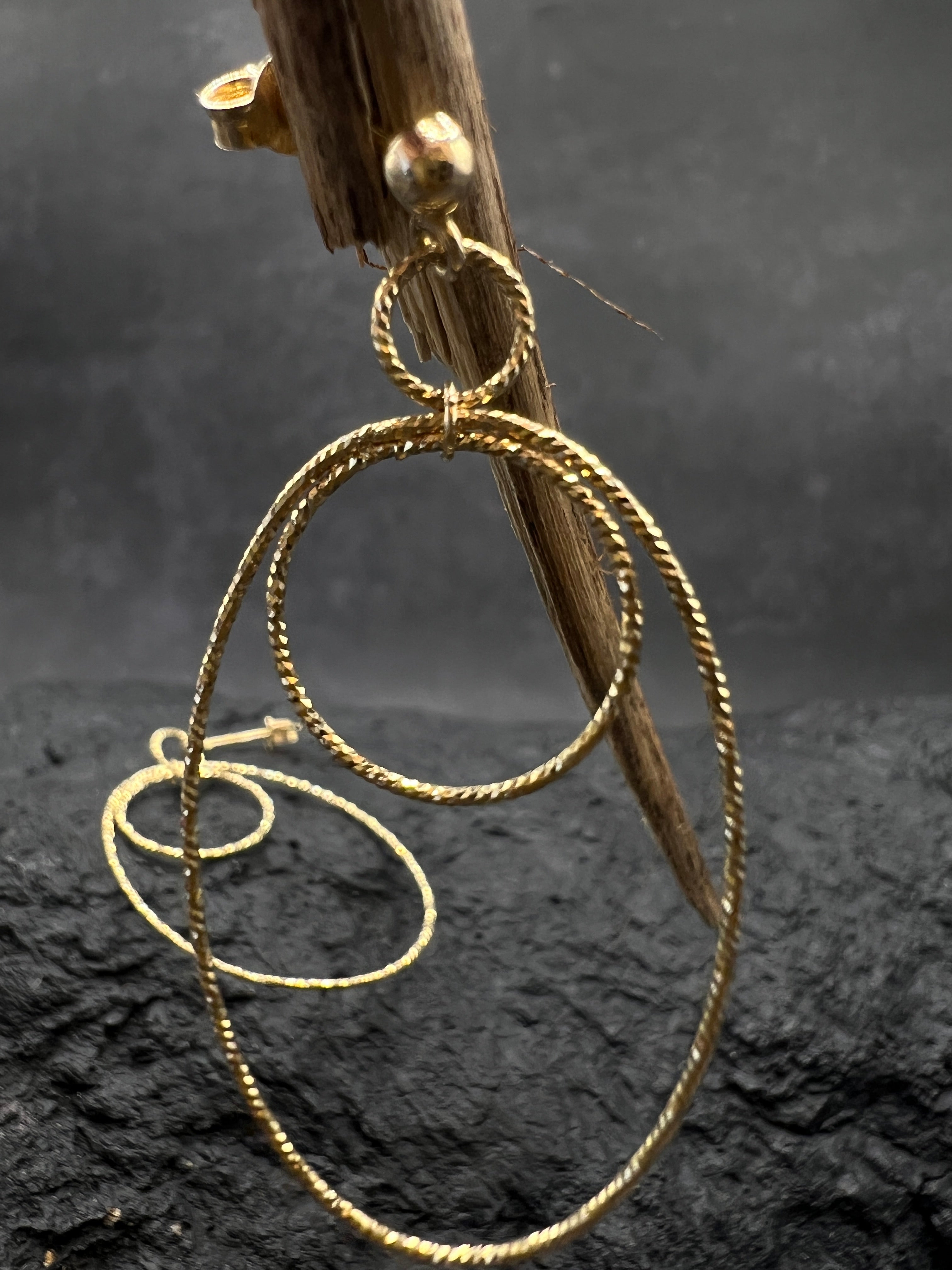 Ohrringe "Creolen verspielt" · 585 Gold · Gelbgold · Doppelkreis Design
