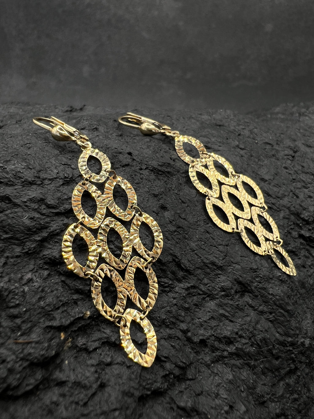 Ohrringe "Eleganz" · 585 Gold · Gelbgold  · Hänger