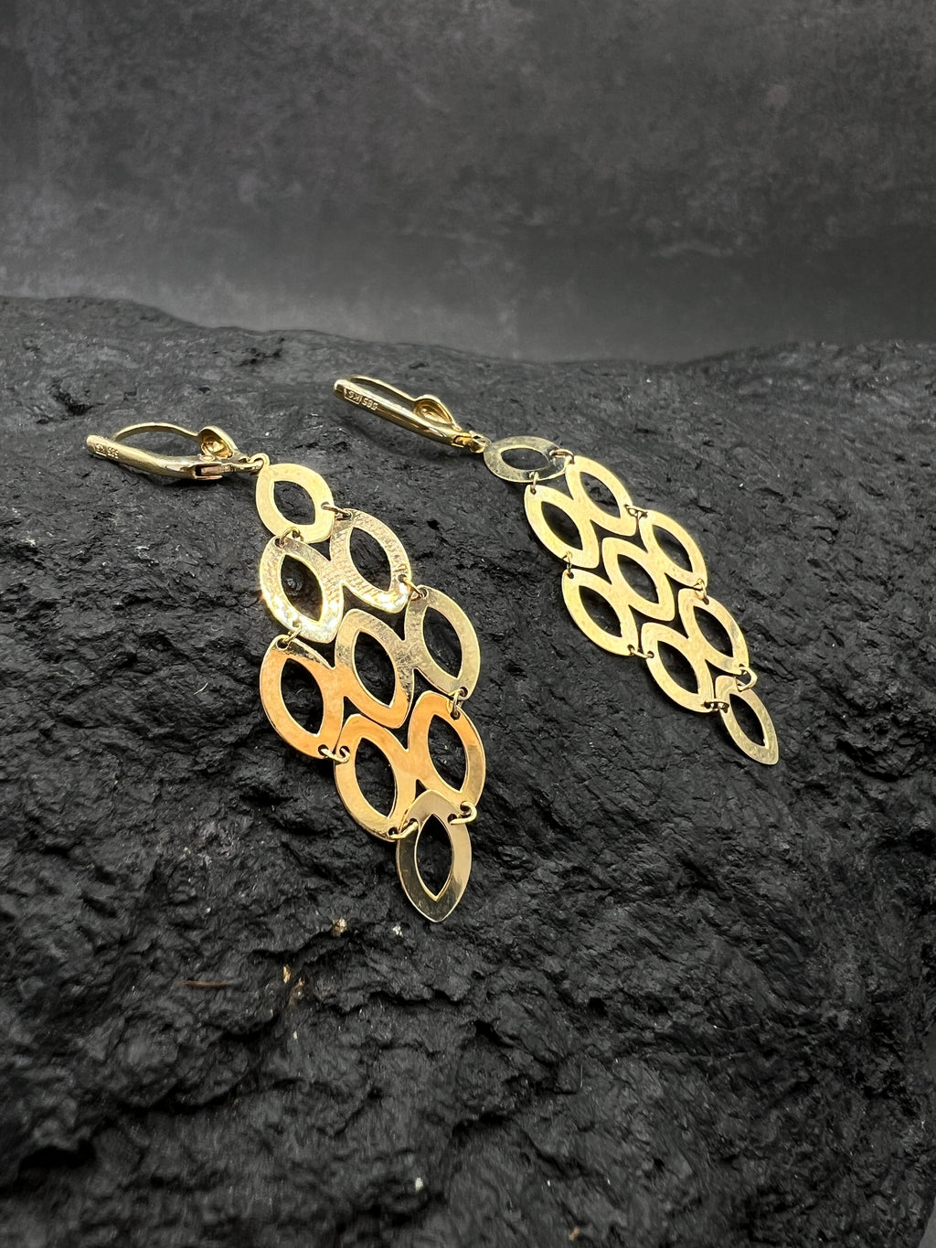 Ohrringe "Eleganz" · 585 Gold · Gelbgold  · Hänger