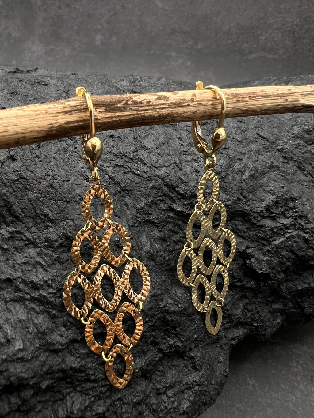 Ohrringe "Eleganz" · 585 Gold · Gelbgold  · Hänger
