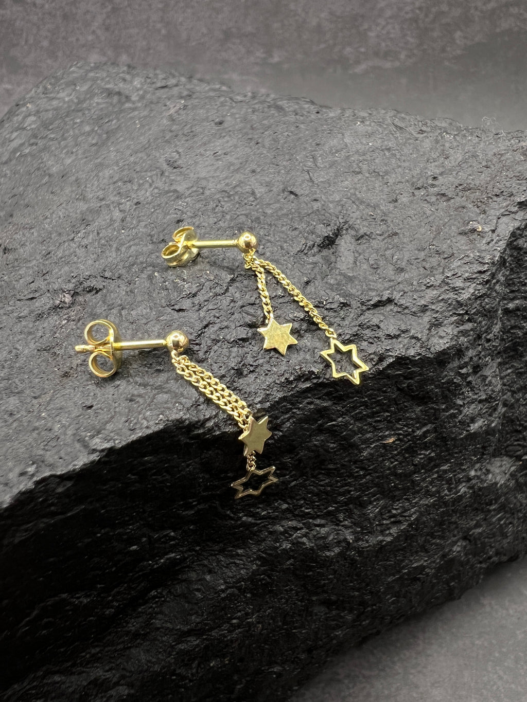 Damen Ohrstecker 333 Gelbgold · Sterne · Ketten · Zarte Ohrhänger