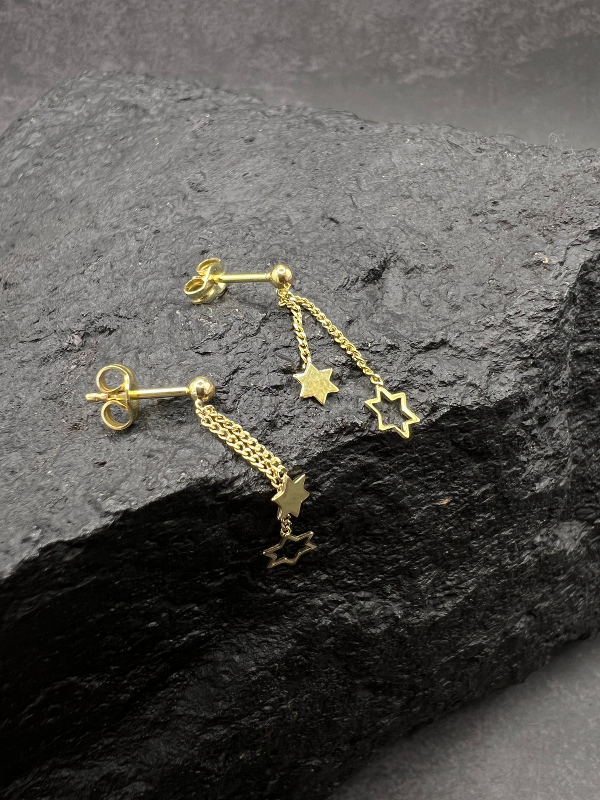 Damen Ohrstecker 333 Gelbgold · Sterne · Ketten · Zarte Ohrhänger