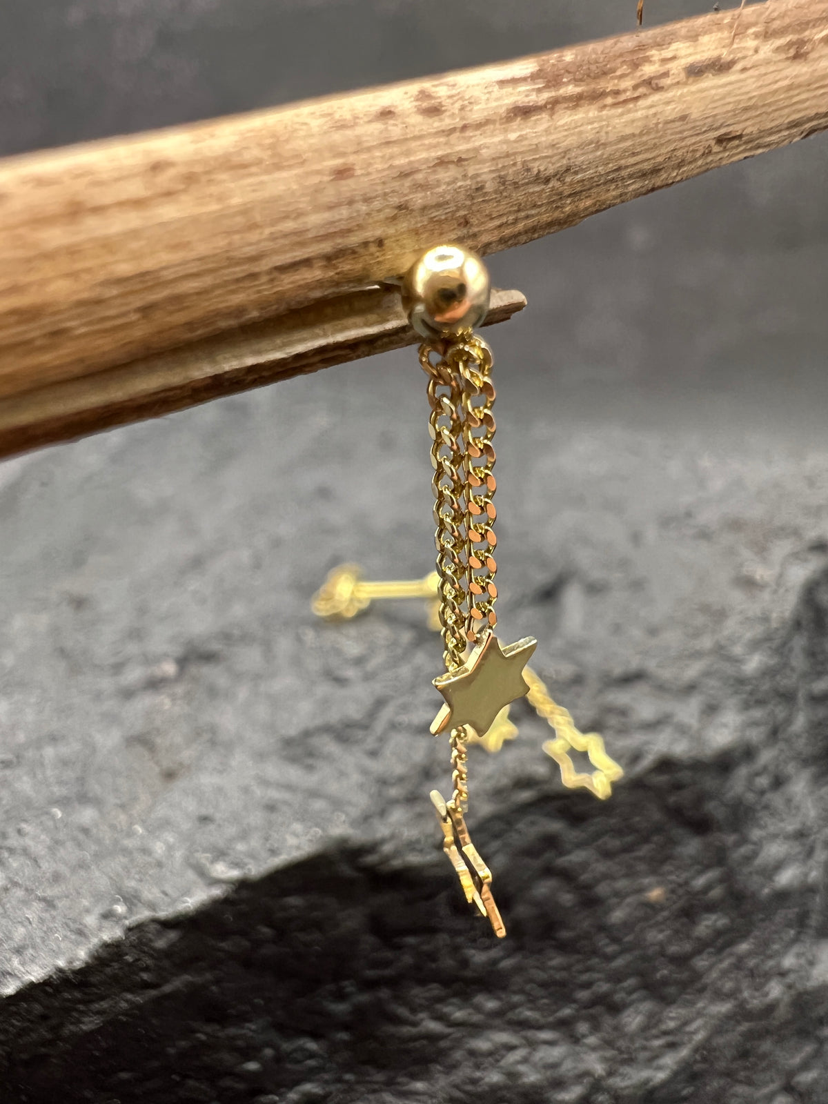 Damen Ohrstecker 333 Gelbgold · Sterne · Ketten · Zarte Ohrhänger