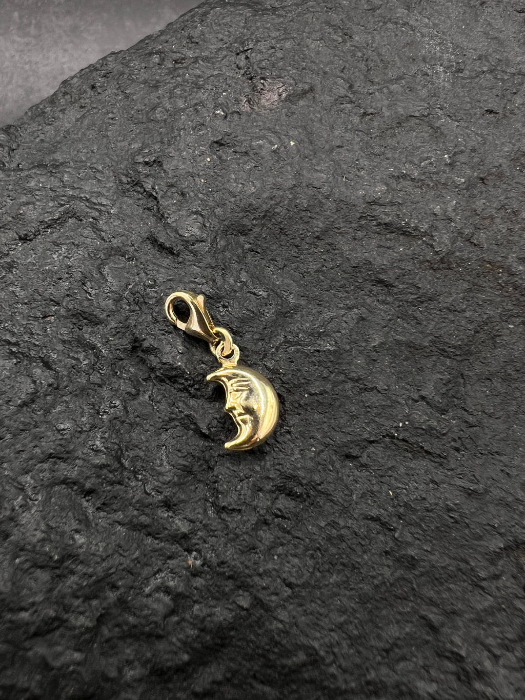 Charms  · Anhänger · Halbmond mit Gesicht · 585 Gold · Gelbgold · Unisex