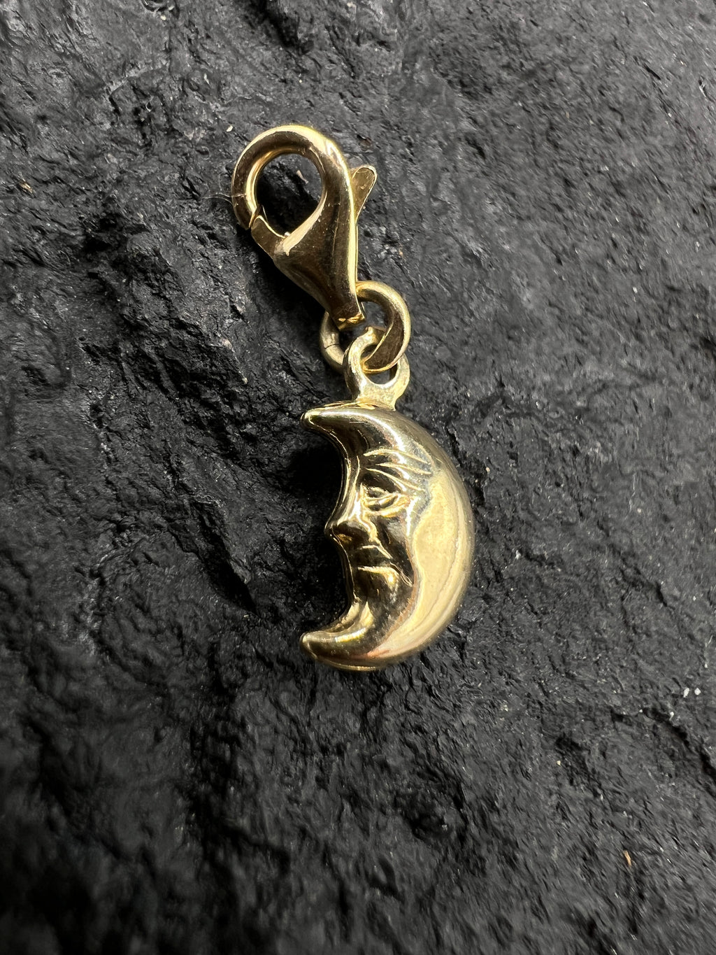 Charms  · Anhänger · Halbmond mit Gesicht · 585 Gold · Gelbgold · Unisex
