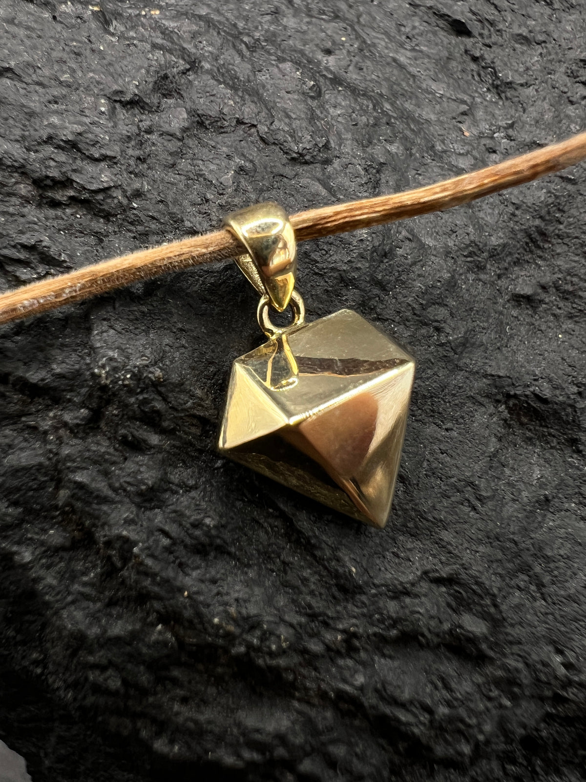 Anhänger · Diamant · 585 Gold · Gelbgold · personalisierbar  ·Unisex
