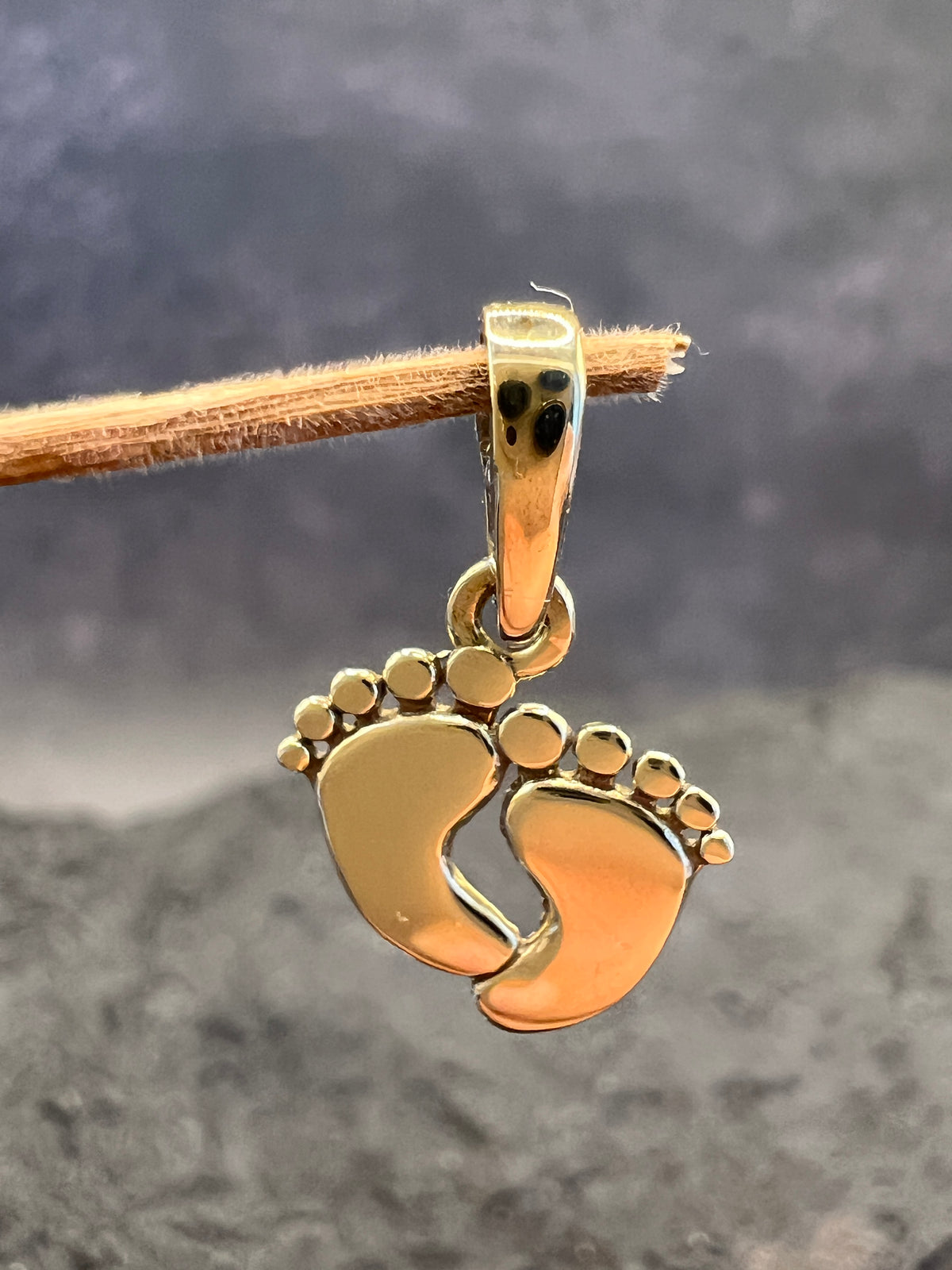 Babyfüßchen Anhänger • 333 & 585 Gold • Füßchen-Paar oder Einzeln