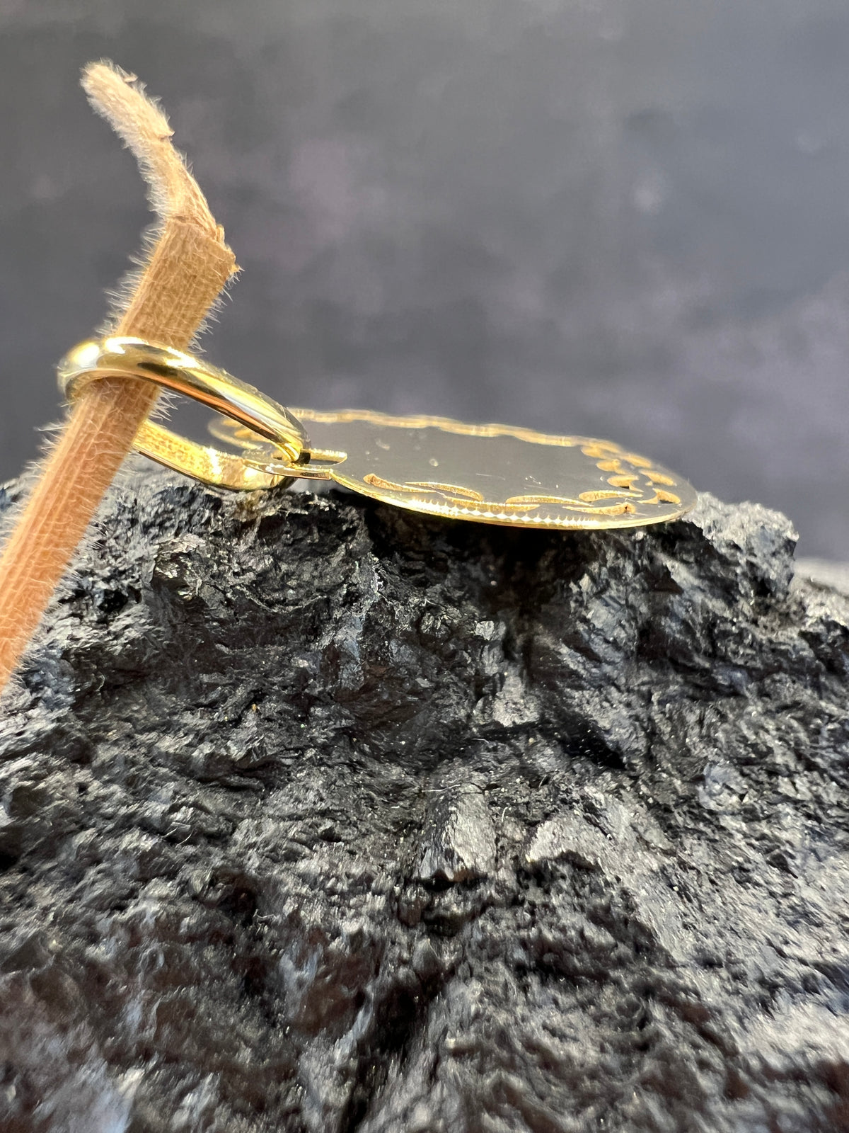 Persönliches Herz · 333 Gold Anhänger · Gelbgold · Gravur