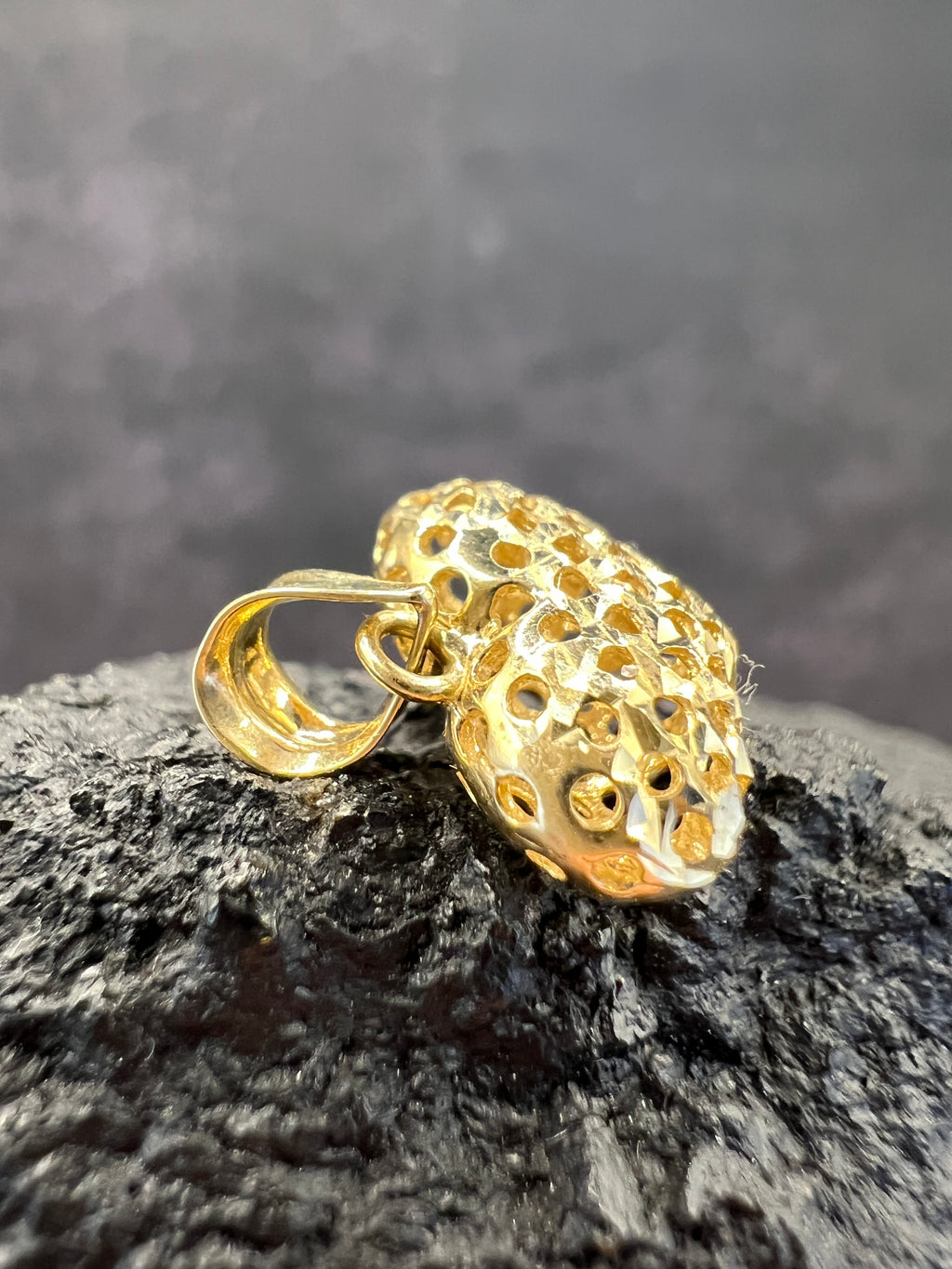 Herzgeflecht · 585 Gold Anhänger · Gelbgold · Herz
