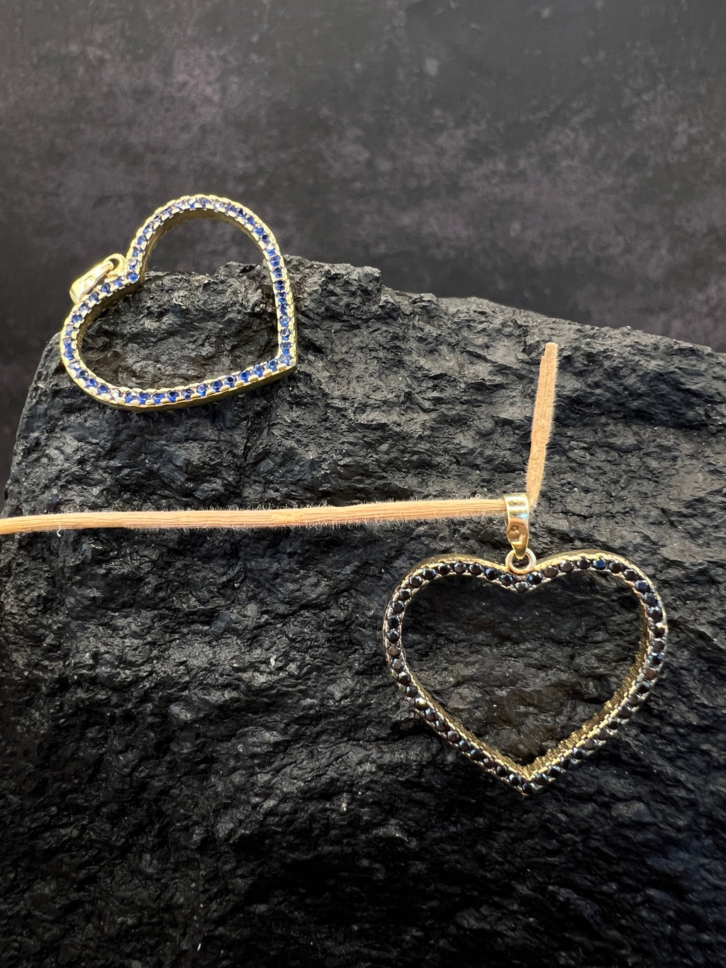 585 Gold · Herz-Kollektion · wendbare Herzen · Zirkonia