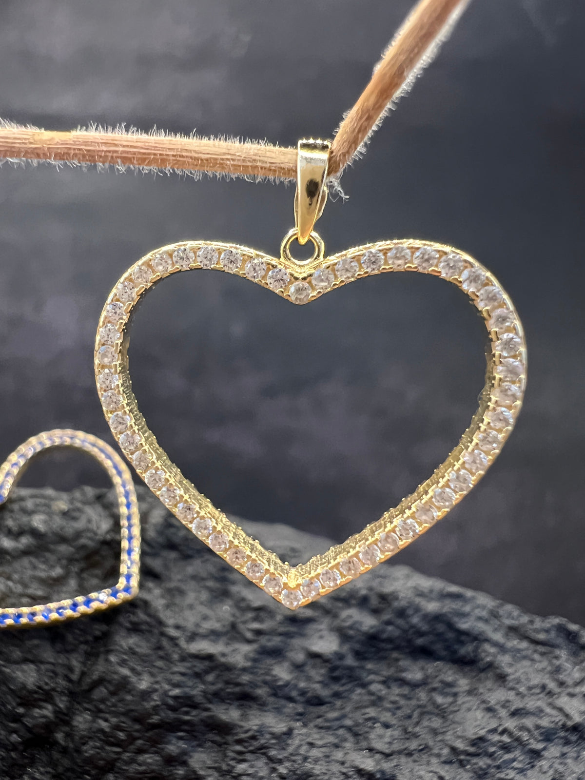 585 Gold · Herz-Kollektion · wendbare Herzen · Zirkonia
