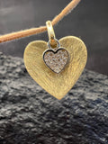 585 Gold · Herz · Duo · Bicolor · Gelbgold/Weißgold · Zirkonia
