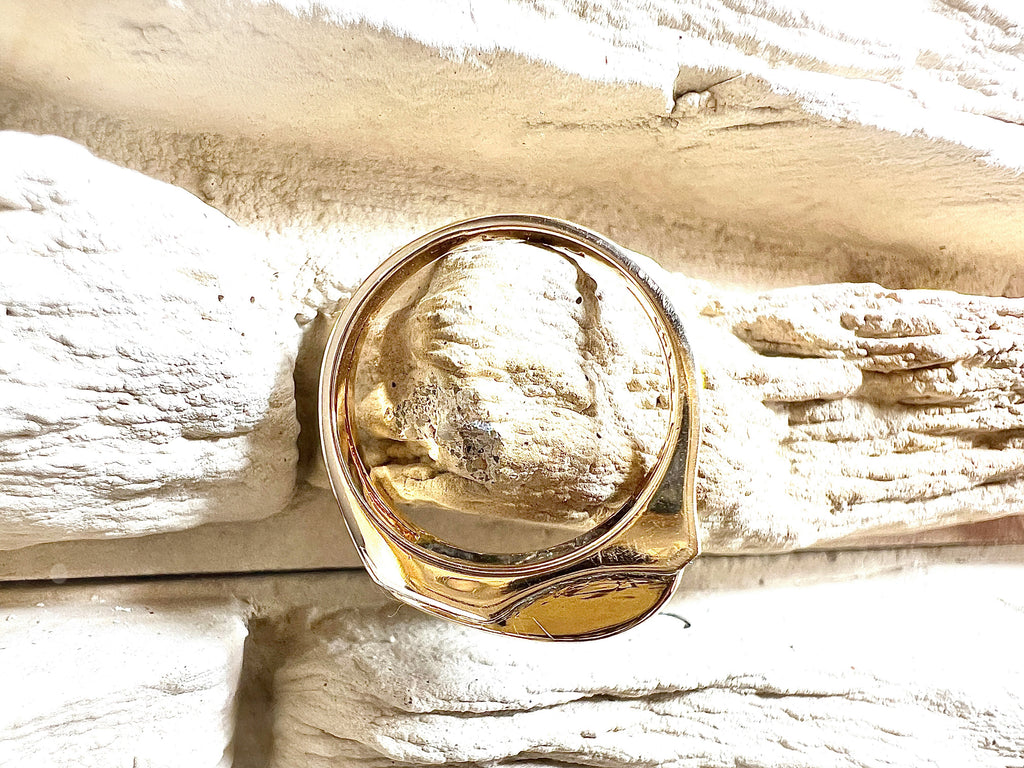 Luxus-Unikat Rubinring „Rubinlicht“ – 585er Gelbgold mit Rubinen & Diamanten - UNIKAT
