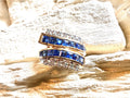 Luxus-Unikat Saphirring – 585er Gold mit Saphiren & Diamanten - UNIKAT