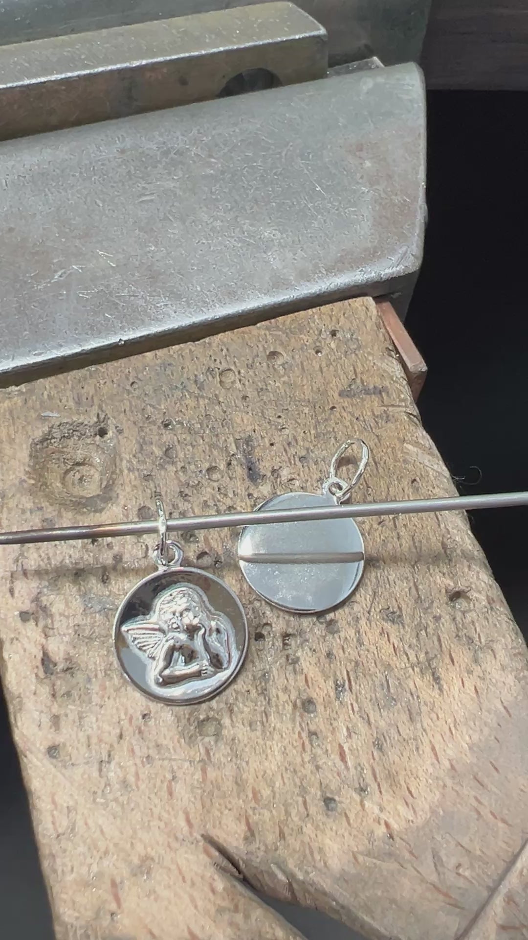 925 Sterling Silber Doppeltanhänger Schutzengel | Gravur | unisex