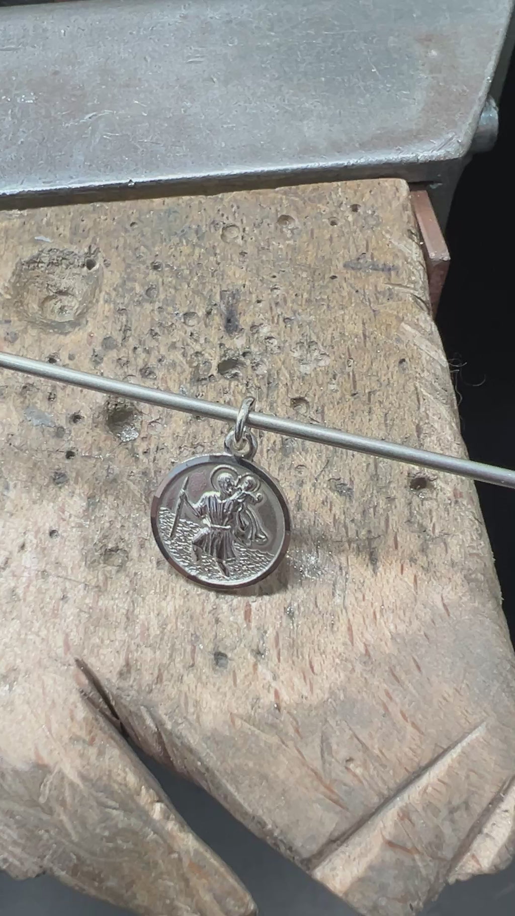 925 Sterling Silber Doppeltanhänger Schutzpatron | Gravur | unisex