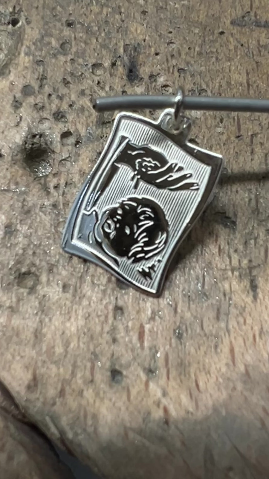 Taufmoment 925 Sterling Silber Doppeltanhänger · Gravur · unisex