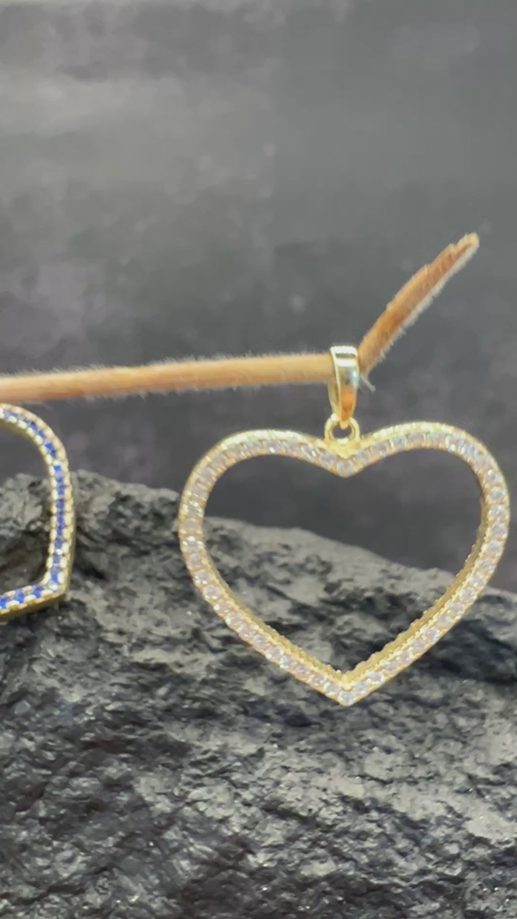 585 Gold · Herz-Kollektion · wendbare Herzen · Zirkonia