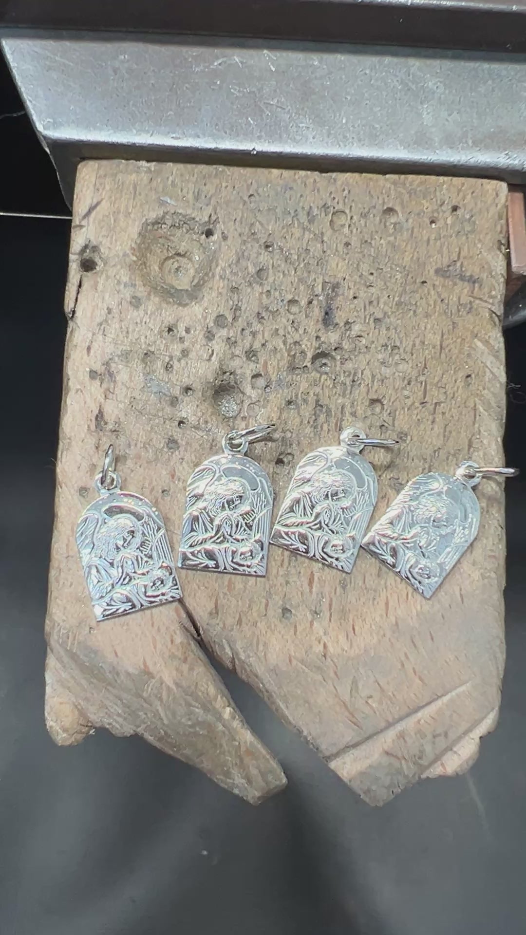 925 Sterling Silber Doppeltanhänger Himmlischer Schutz | Gravur | unisex